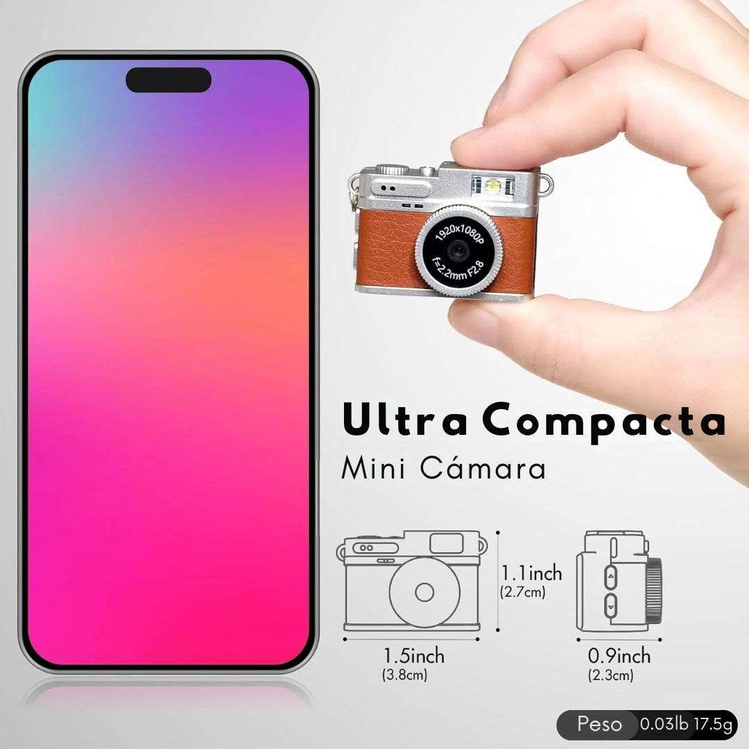 Cámara Digital Compacta con Estilo Vintage