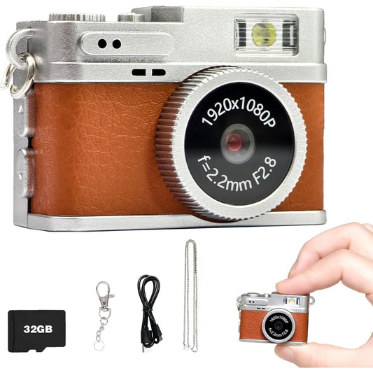Cámara Digital Compacta con Estilo Vintage