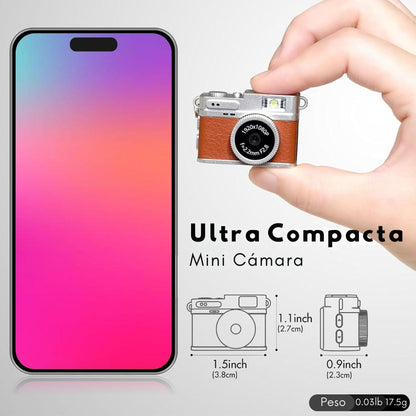 Cámara Digital Compacta con Estilo Vintage